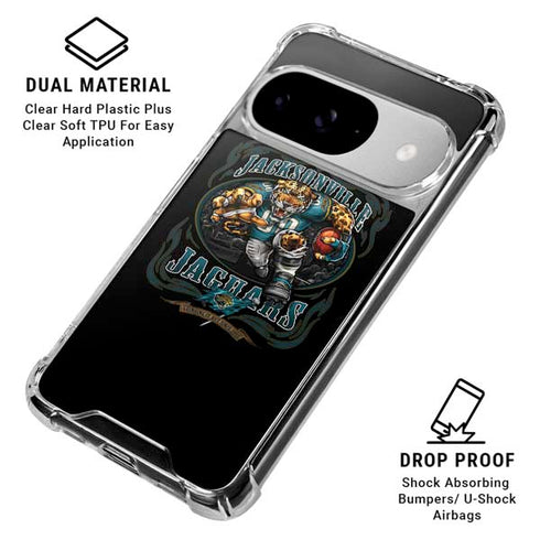 Liquid Blue NFL Jacksonville Jaguars Running Back Google Pixel 10 Clear Case